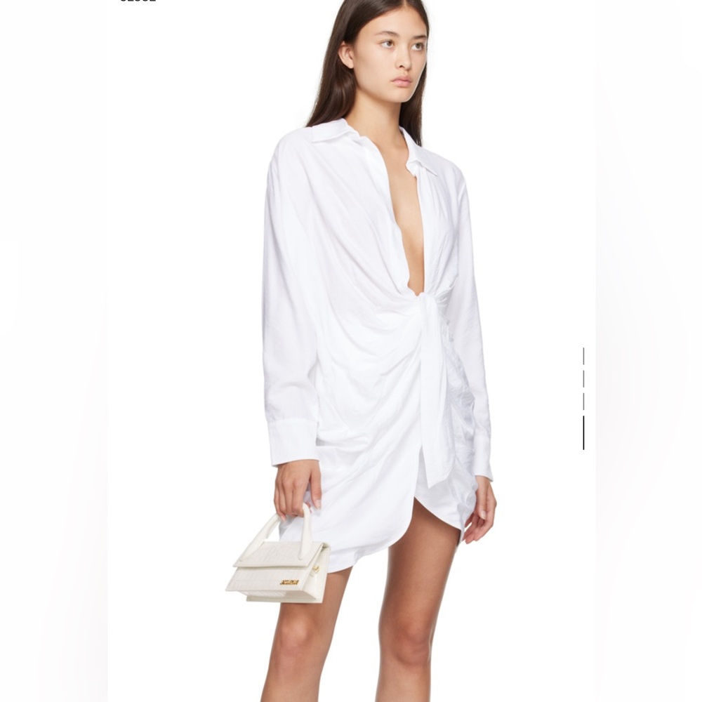 *NWTS* Jacquemus White Le Raphia ‘La Robe Bahia’ Minidress